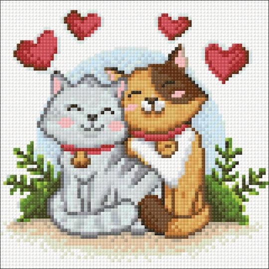 Crafting Spark Cat Love Diamond Painting Kit